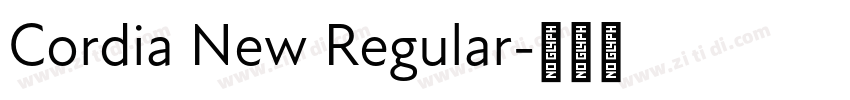 Cordia New Regular字体转换